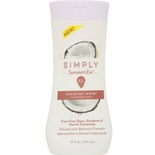 Cleansing product series Simply, coconut water, Summers Eve, 354 ml