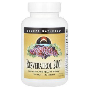 Ресвератрол Source Naturals (Resveratrol 200) 200 мг 120 таблеток