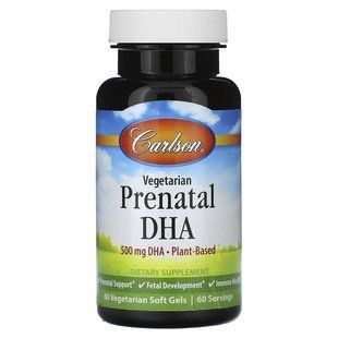 Carlson, Vegetarian Prenatal DHA, 500 mg, 60 Vegetarian Soft Gels купить в Киеве и Украине