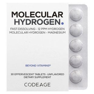 Шипучие таблетки с молекулярным водородом поддержка гидратации CodeAge (Molecular Hydrogen) 30 шт. купить в Киеве и Украине