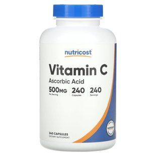 Nutricost, Vitamin C, 500 mg, 240 Capsules купить в Киеве и Украине