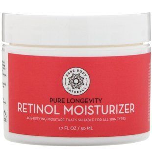 Увлажняющее средство с ретинолом, антивозрастной крем против морщин, Pure Body Naturals, 1,7 ж. унц. (50 мл) купить в Киеве и Украине