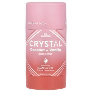 Crystal Body Deodorant, Дезодорант, обогащенный магнием, кокос + ваниль, 2,5 унции (70 г) купить в Киеве и Украине
