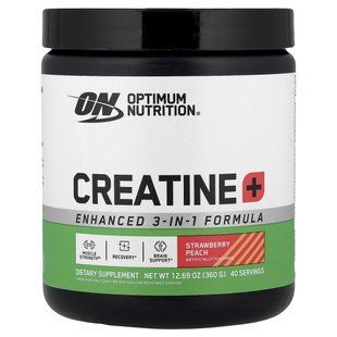 Optimum Nutrition, Creatine+, Strawberry Peach, 12.69 oz (360 g) купить в Киеве и Украине