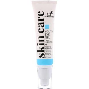 Гель для глаз, Youth Eye Gel, формула глубокого увлажнения и укрепления, Artnaturals, 1,7 унции (50 мл) купить в Киеве и Украине