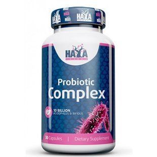 Пробиотический комплекс ацидофилус и бифидус Haya Labs (10 Billion Acidophilus & Bifidus Probiotic Complex) 10 млрд 30 капсул купить в Киеве и Украине