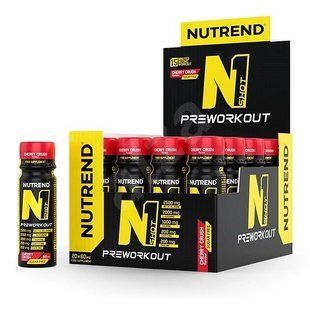 Шот перед тренуванням для енергії подрібнена вишня Nutrend (N1 Shot) 1 шт 60 мл