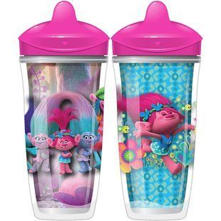 Sipsters, Тролі, Вік від 12 місяців і старше, 2 чашки, Playtex Baby, По 9 унц (266 мл) кожна