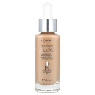 L'Or&eacute;al, True Match, Nude, Hyaluronic Tinted Serum, 3-4 Light-Medium, 1 fl oz (30 ml) купить в Киеве и Украине