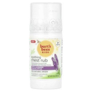 Burt's Bees, Kids, крем для груди, от 3 месяцев, с лавандой и эвкалиптом, 1 унция (28,3 г) купить в Киеве и Украине