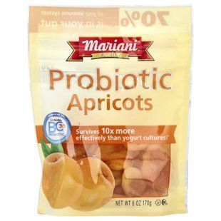 Mariani Dried Fruit, абрикоси з пробіотиками преміум-класу, 170 г (6 унцій)