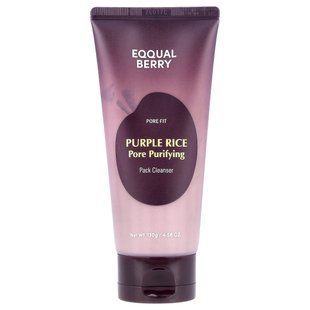 EQQUALBERRY, Purple Rice Pore Purifying Pack Cleanser, 4.58 oz (130 g)