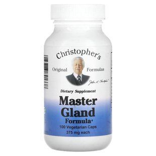 Формула для контроля работы гипофиза, Christopher's Original Formulas, 400 мг, 100 вегетарианских капсул купить в Киеве и Украине