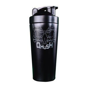 USN, Qhush Steel Shaker, 750 ml, black купить в Киеве и Украине