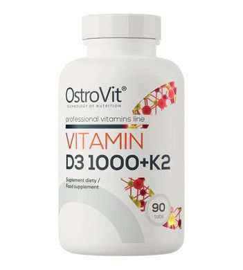 OstroVit-Vitamin D3 1000 + K2 OstroVit 90 таблеток