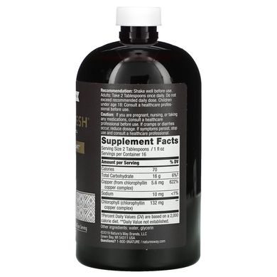 Chlorofresh, Хлорофіл рідкий, без запаху, Nature's Way, 473 мл