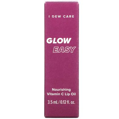 I Dew Care, Glow Easy, живильне масло для губ з вітаміном С, 0,12 рідкої унції (3,5 мл)