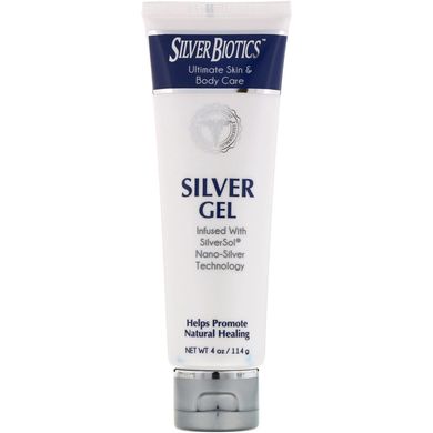Гель для догляду за шкірою обличчя та тіла American Biotech Labs (Silver Biotics Silver Gel SliverSol Nano-Silver Infused Hydrogel) 118 мл