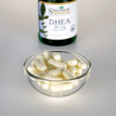 ДГЕА, DHEA, Swanson, 25 мг, 30 капсул