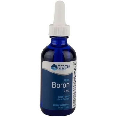 Бор іонний, Ionic Boron, Trace Minerals Research, 6 мг, 59 мл