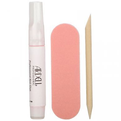 Накладні нігті чорний гвоздик та рожевий омбре Ardell (Nail Addict Premium Black Stud & Pink Ombre) 2 г