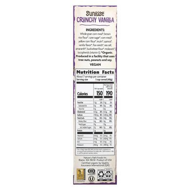 Хрустящие хлопья со вкусом ванили органик Nature's Path (Sunrise Crunchy) 300 г купить в Киеве и Украине