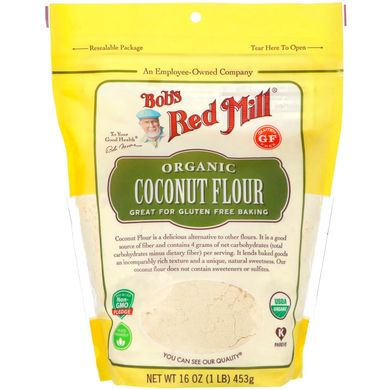 Кокосова мука органік без глютену Bob's Red Mill (Coconut Flour) 453 м
