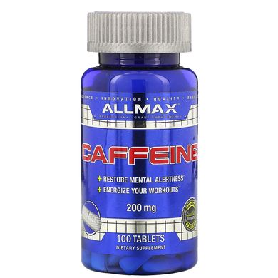 Кофеїн ALLMAX Nutrition (Caffeine) 200 мг 100 таблеток