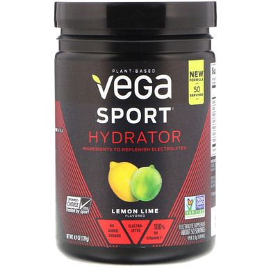 Спорт, Hydrator, лимон-лайм, Vega, 4,9 унції (139 г)