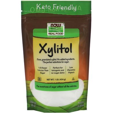 Ксилітол цукрозамінник Now Foods (Xylitol) 454 г