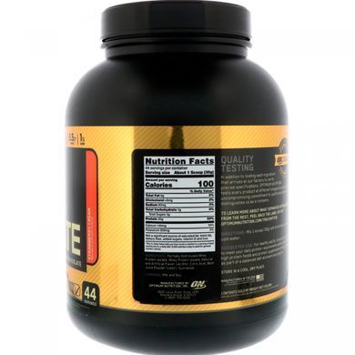 Gold Standard, 100% ізолят протеїну, полуничний крем, Optimum Nutrition, 1,32 кг