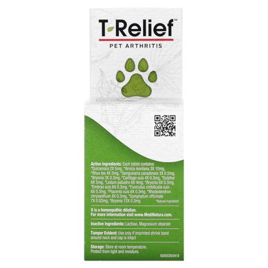 MediNatura, T-Relief, арника для домашних животных +12, 90 таблеток купить в Киеве и Украине