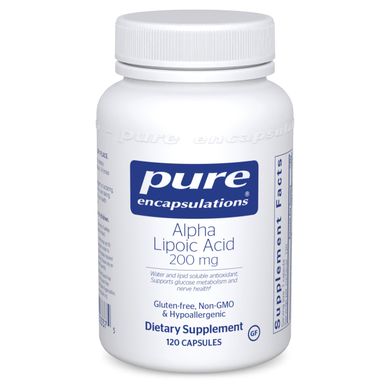 Альфа-ліпоєва кислота Pure Encapsulations (Alpha Lipoic Acid) 200 мг 120 капсул