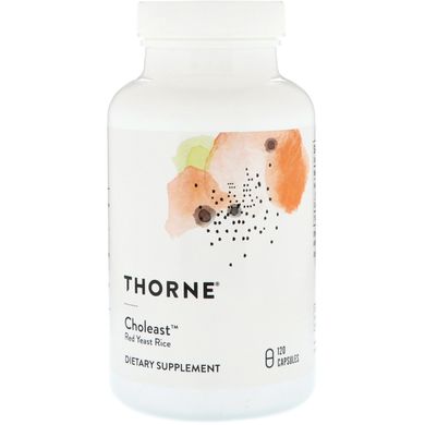 Червоний дріжджовий рис Thorne Research (Choleast) 120 капсул