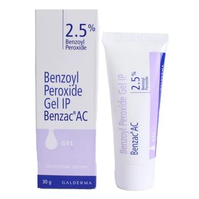 Коригуючий гель перекис бензоїлу Galderma (Benzoyl Peroxide Gel 2,5%) 30 г