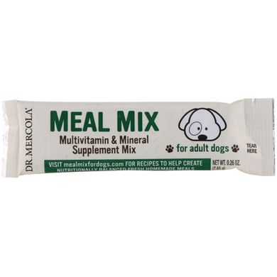 Вітаміни та мінерали для дорослих собак Dr. Mercola (Meal Mix) 30 пакетів по 7.65 г