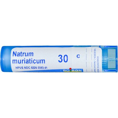 Натрум муриатикум 30C Boiron (Single Remedies Natrum Muriaticum 30C) прибл. 80 гранул купить в Киеве и Украине