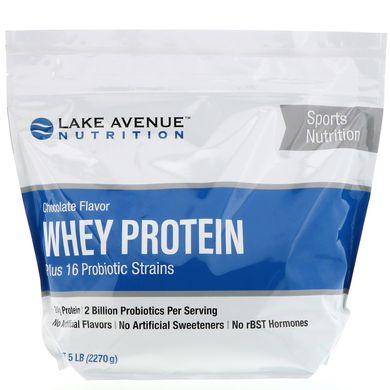 Сироватковий протеїн Lake Avenue Nutrition (Lake Avenue Nutrition Whey Protein) 2270 г шоколад смак
