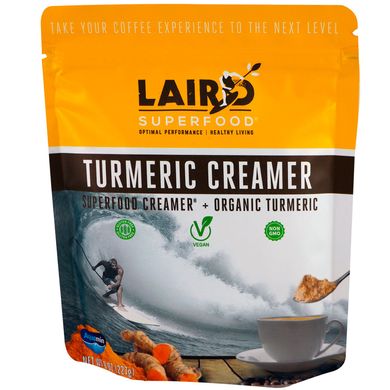 Замінник вершків Turmeric Creamer, Laird Superfood, 8 унц (227 г)