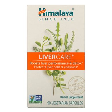 LiverCare, Himalaya, 90 вегетаріанських капсул