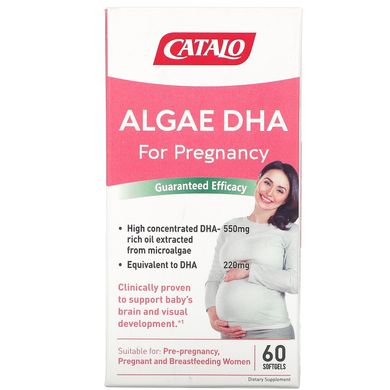 Catalo Naturals, ДГК из водорослей для беременных, 60 мягких таблеток купить в Киеве и Украине