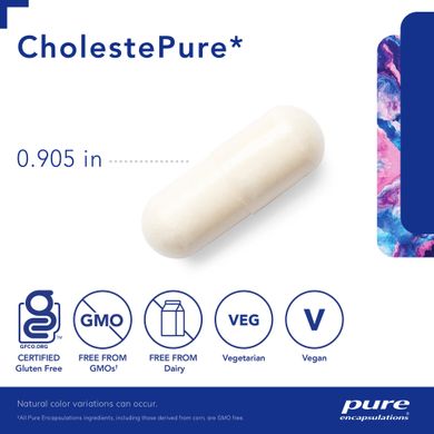 Витамины для сердца и нормального холестерина в крови Pure Encapsulations (CholestePure) 90 капсул купить в Киеве и Украине