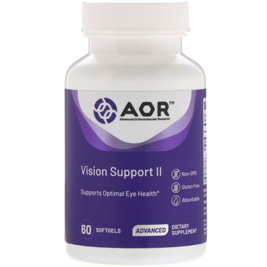 Пищевая добавка Advanced Orthomolecular Research AOR (Vision Support II) 60 капсул купить в Киеве и Украине