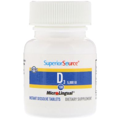 Витамин Д3 Superior Source (Vitamin D3) 5000 МЕ 100 таблеток купить в Киеве и Украине