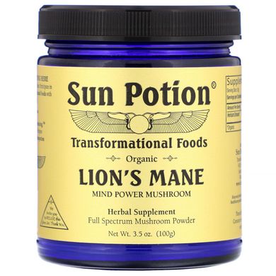 Їжовик гребінчастий Sun Potion (Lion's Mane) 1800 мг 100 г