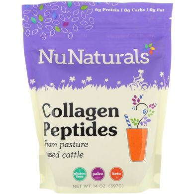 Пептиди колагену NuNaturals (Collagen Peptides) 397 г