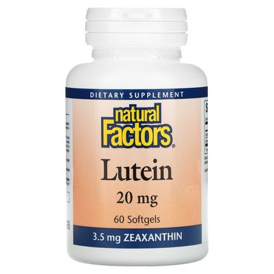Лютеїн Natural Factors (Lutein) 20 мг / 1 мг 60 капсул