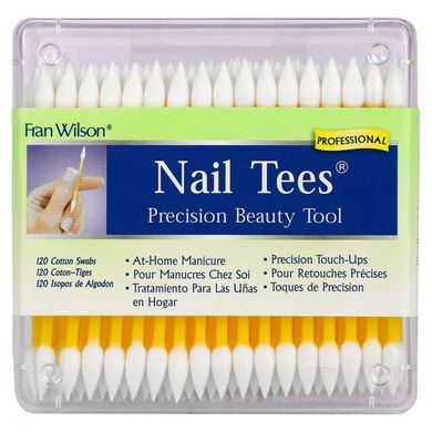 Трійники для нігтів прецизійні косметичні інструменти Fran Wilson (Nail Tees Precision Beauty Tools) 120 ватних паличок