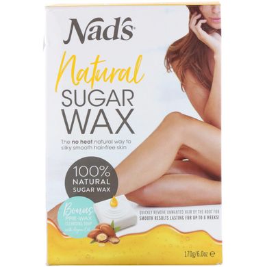 Натуральний цукровий віск, Natural Sugar Wax, Nad's, 6 унцій (170 г)