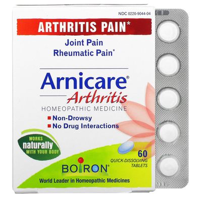 Arnicare, при артриті, Boiron, 60 швидкорозчинних таблеток
